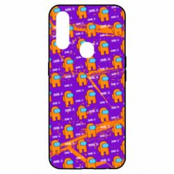 Чехол для Oppo A31 Among Us and grunge background-PrintSalon Чехол для Oppo A31 Among Us and grunge background