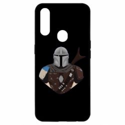 Чехол для Oppo A31 Bust of Mandalorian - PrintSalon