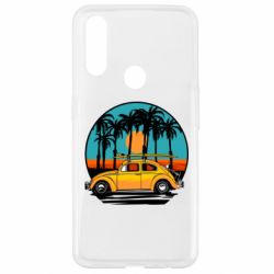 Чехол для Oppo A31 Car and sunset - PrintSalon
