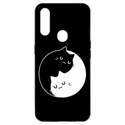 Чехол для Oppo A31 Cute yin yang cats - PrintSalon