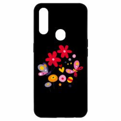 Чехол для Oppo A31 Flowers and Butterflies - PrintSalon
