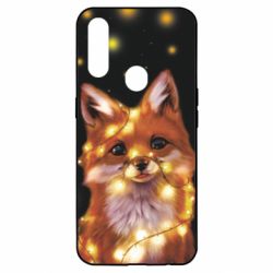 Чохол для Oppo A31 Fox And Christmas Lights - PrintSalon