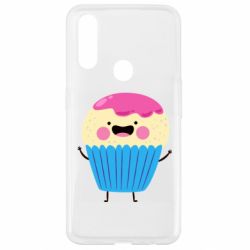 Чехол для Oppo A31 Funny cupcake with smile - PrintSalon
