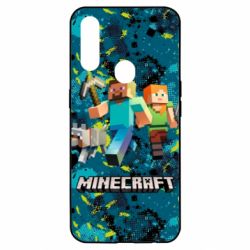 Чохол для Oppo A31 Minecraft Steve Alex And Dog - PrintSalon