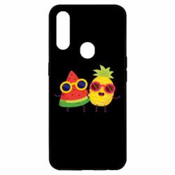 Чехол для Oppo A31 Pineapple with watermelon - PrintSalon