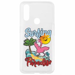 Чехол для Oppo A31 Surfing Paradise Flamingo - PrintSalon