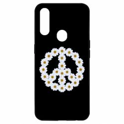 Чехол для Oppo A31 Знак мира из ромашек - PrintSalon