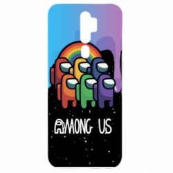 Чехол для Oppo A5/A9 2020 Among Us art paints - PrintSalon