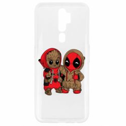 Чехол для Oppo A5/A9 2020 Baby Groot And Deadpool - PrintSalon