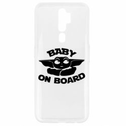 Чехол для Oppo A5/A9 2020 Baby on board yoda - PrintSalon