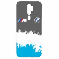 Чехол для Oppo A5/A9 2020 BMW logo and gray background - PrintSalon