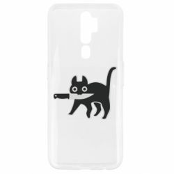 Чехол для Oppo A5/A9 2020 Cat with a knife - PrintSalon
