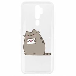 Чехол для Oppo A5/A9 2020 Cat with a letter - PrintSalon