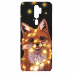 Чохол для Oppo A5/A9 2020 Fox And Christmas Lights - PrintSalon