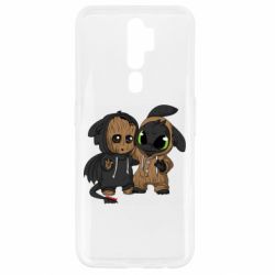 Чехол для Oppo A5/A9 2020 Groot And Toothless - PrintSalon