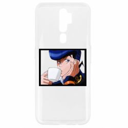 Чехол для Oppo A5/A9 2020 Higashikata Josuke drinking tea - PrintSalon