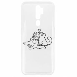 Чехол для Oppo A5/A9 2020 Кот Саймона Любовь - PrintSalon