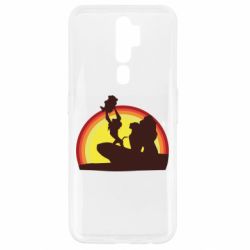 Чехол для Oppo A5/A9 2020 Lion king silhouette-PrintSalon Чехол для Oppo A5/A9 2020 Lion king silhouette
