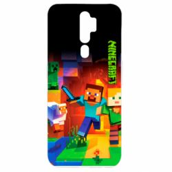 Чехол для Oppo A5/A9 2020 Майнкрафт - PrintSalon