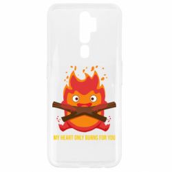 Чехол для Oppo A5/A9 2020 MY HEART ONLY  BURNS FOR YOU - PrintSalon