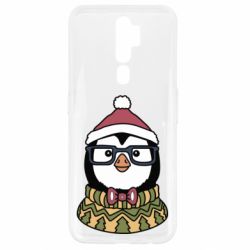 Чехол для Oppo A5/A9 2020 New Year's Penguin - PrintSalon