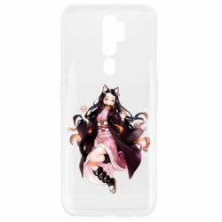 Чохол для Oppo A5/A9 2020 Nezuko cat - PrintSalon