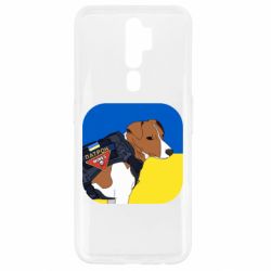 Чехол для Oppo A5/A9 2020 Патрон на фоне флага - PrintSalon