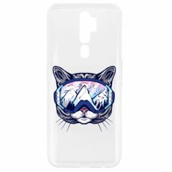 Чехол для Oppo A5/A9 2020 Snowboard Cat - PrintSalon