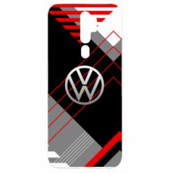 Чехол для Oppo A5/A9 2020 Volkswagen logo and abstraction - PrintSalon