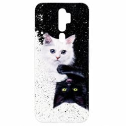 Чехол для Oppo A5/A9 2020 Yin and Yang cats - PrintSalon
