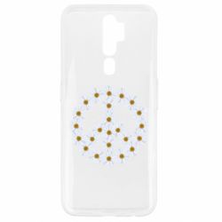 Чехол для Oppo A5/A9 2020 Знак мира из ромашек