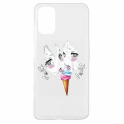 Чехол для Oppo A52/A72/A92 Ahegao girl eating ice cream - PrintSalon