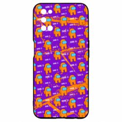 Чехол для Oppo A52/A72/A92 Among Us and grunge background - PrintSalon