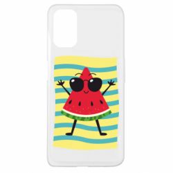 Чехол для Oppo A52/A72/A92 Арбуз на пляже - PrintSalon