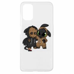 Чехол для Oppo A52/A72/A92 Groot And Toothless - PrintSalon