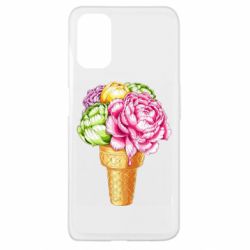 Чехол для Oppo A52/A72/A92 Ice cream flowers - PrintSalon