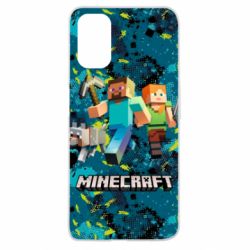 Чохол для Oppo A52 / A72 / A92Minecraft Steve Alex And Dog - PrintSalon