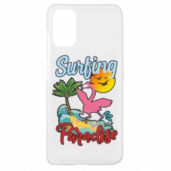 Чехол для Oppo A52/A72/A92 Surfing Paradise Flamingo - PrintSalon