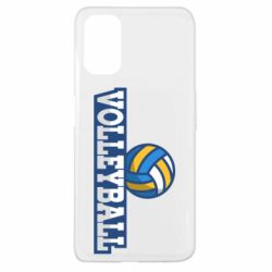 Чехол для Oppo A52/A72/A92 Volleyball text and ball - PrintSalon