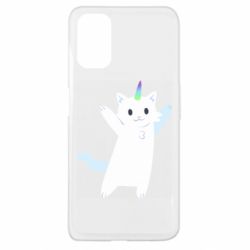 Чехол для Oppo A52/A72/A92 White cheerful cat - PrintSalon