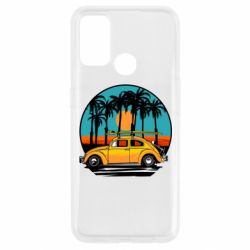 Чехол для Oppo A53/A32/A33 Car and sunset - PrintSalon
