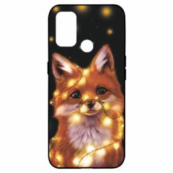 Чохол для Oppo A53 / A32 / A33Fox And Christmas Lights - PrintSalon