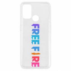 Чехол для Oppo A53/A32/A33 Free fire gradient logo - PrintSalon