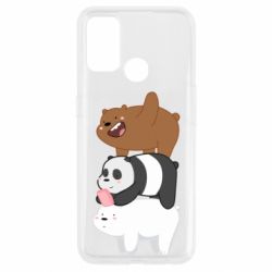 Чехол для Oppo A53/A32/A33 Гризли Панда и Белый - PrintSalon