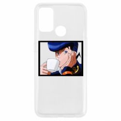 Чехол для Oppo A53/A32/A33 Higashikata Josuke drinking tea - PrintSalon