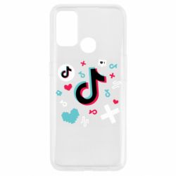 Чехол для Oppo A53/A32/A33 Icons TIK TOK - PrintSalon