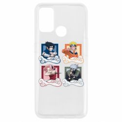 Чехол для Oppo A53/A32/A33 Naruto team 7 in action - PrintSalon