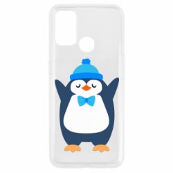 Чехол для Oppo A53/A32/A33 Penguin in a hat - PrintSalon