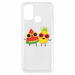 Чехол для Oppo A53/A32/A33 Pineapple with watermelon - PrintSalon