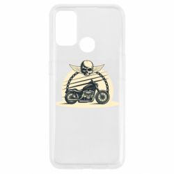 Чехол для Oppo A53/A32/A33 Skull and Bike - PrintSalon